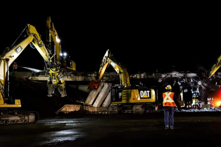 Abattage de pont en béton Québec