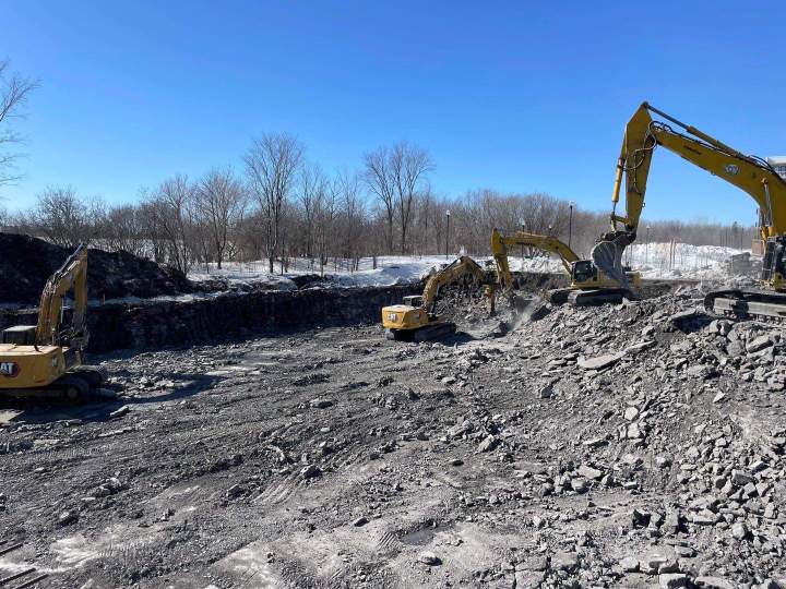 Chantier de génie civil Québec