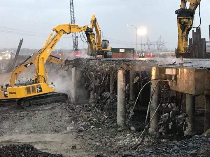 Démolition pont en béton Québec