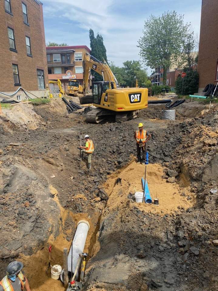 Travaux de réseaux souterrains Québec